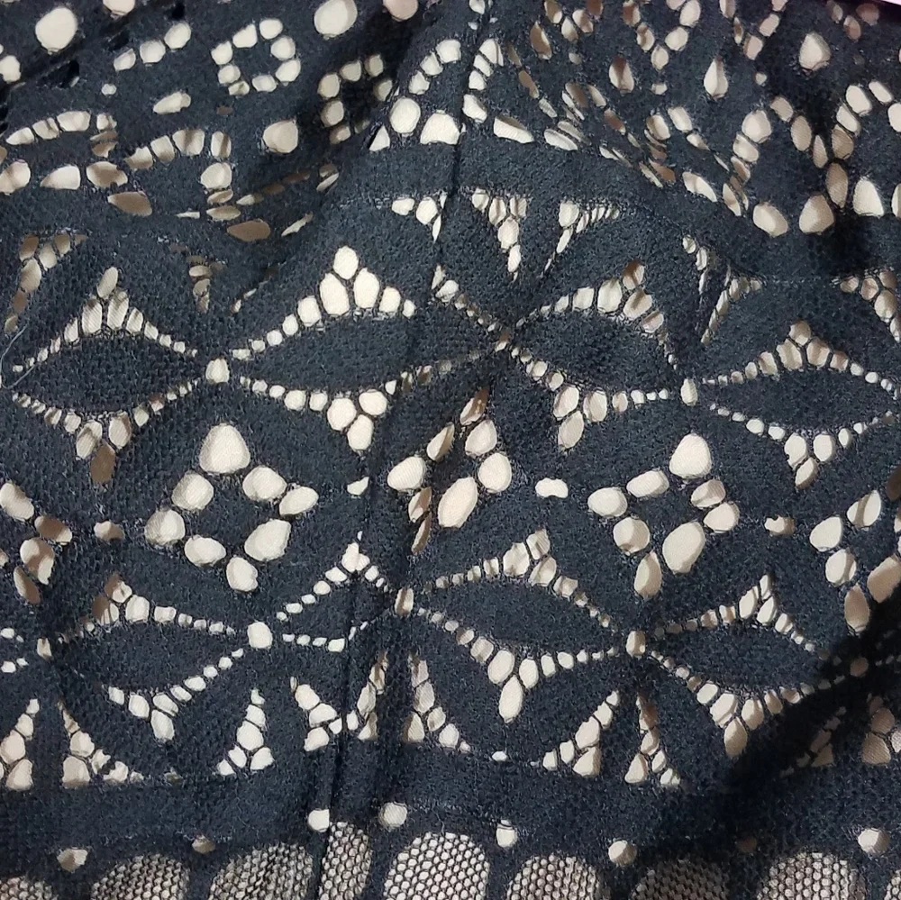 Jessica Simpson Black and Tan Dress 12 NWT